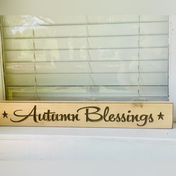 *Autumn Blessings Engraved Sign, 24” - Picture 7 of 11